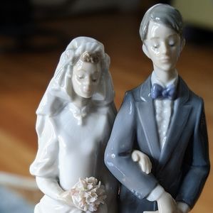 Lladro porcelain Mazel Tov Jewish bride and groom